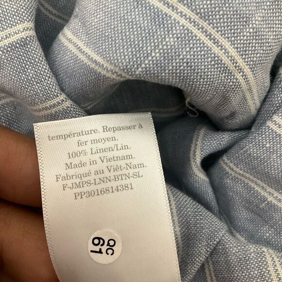 Everlane Blue Striped Jumpsuit - Picture 4 of 5